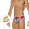 Men Striped Swim Brief with Pouch Luxury Swimwear Male Fashion Swimsuits Endurance