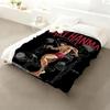 Anime Hanma Baki Throw Flannel Throw Blanket: Soft Kid-Friendly Warm Anti-Static All Season Washable Couch Bed Home