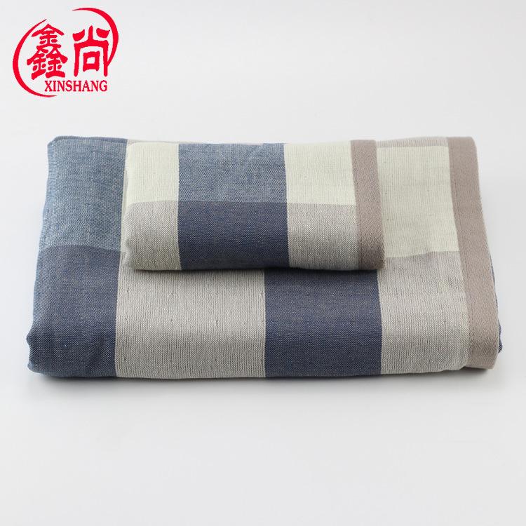 Полотенце хлопковое марлевое банное полотенце однотонное квадратное водопоглощающее утолщенное увеличенное бытовое большое полотенце