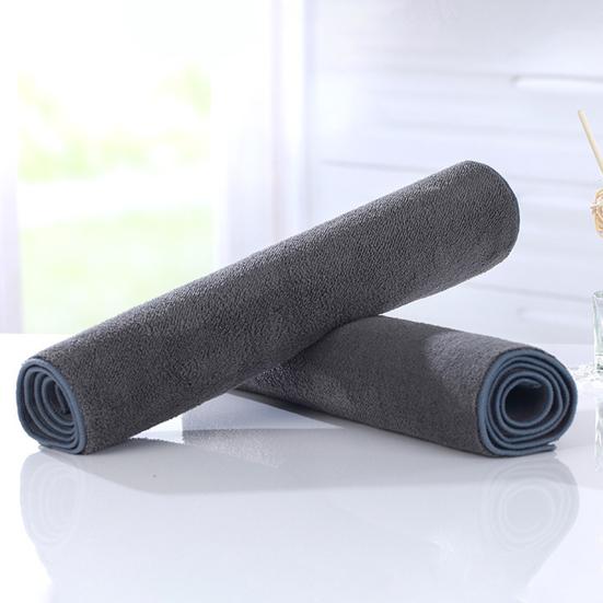 Три размера утолщенное подшиваемое полотенце для мойки автомобиля водопоглощающая двухсторонняя флисовая ткань для чистки