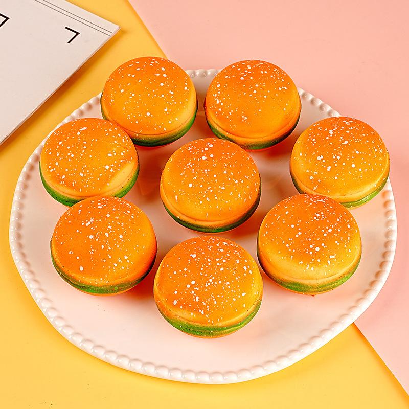 3/4/5/8Pc Slow Rising Burger Squishy Toy Realistic Super Soft Food Stress Relief Fidget Squeeze Toy For Kids Adults