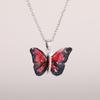 Butterfly Pendant Necklace for Women Fashion Party Daily Cute Animal Accessories Inlaid Bright CZ Versatile Lady Jewelry