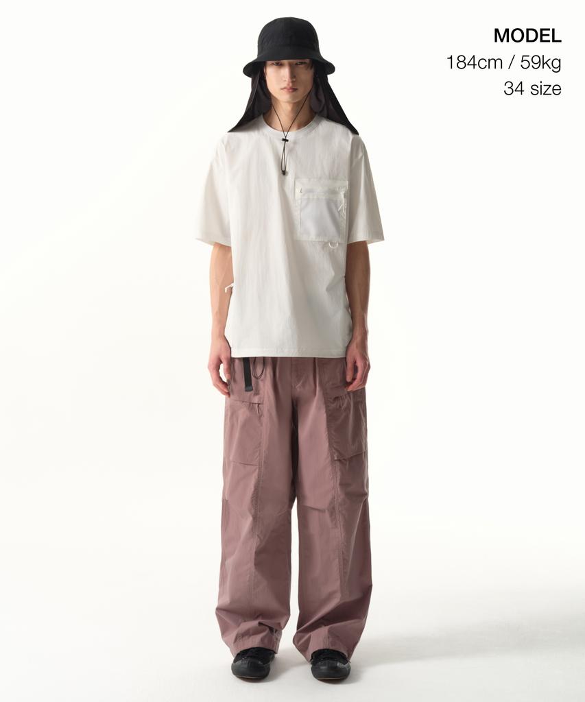 MUSINSA STANDARD [City Leisure] Cn Belted Utility Pants [Smoke Pink]
