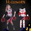 Girls Zombie Halloween Cheerleader Cosplay Costume Dress Carnival Outfit Party