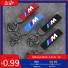 BABC1 For BMW Car Key Chain Rings Metal Leather Keychain Keyring Accessories For BMW M E81 E90 E92 E93 F30 E60 E61 F07 F10 F18 F12 X2