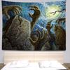 Halloween Decoration Tapestry Wall Hanging Bohemian Hippie Room Decoration Witchcraft Hanging Cloth
