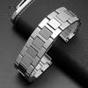 Ремешок для часов Для серии Cartier TANk SOLO Оригинальная версия Цельная цепочка для часов из тонкой стали Аксессуары Плоский интерфейс 16 17.5 20 22 мм