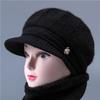 Winter hat female rabbit wool hat fleece thermal hat knitted hat