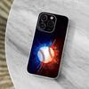 Sport Art Baseball Phone Case For iPhone,14,13,12,15,Pro,Max,Plus,11,17,16,X,XS,XR,SE,Mini Transparent Soft Cover