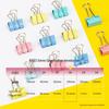 Deli 25mm Colorful Binder Clips (5 Tubes, 48 Pcs/Tube)