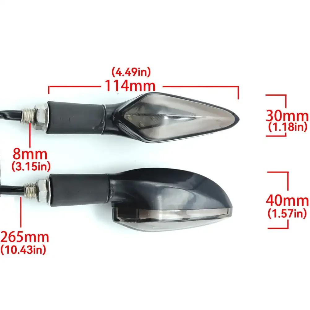 Сигнал поворота мотоцикла, поворотные стрелки, светодиодные индикаторы мотоцикла, предупреждающие передние и задние фонари, мигающие дневные ходовые огни, светодиодные стоп-сигналы
