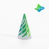 3D Printed Spiral Cone Toy Impossible Pyramid Passthrough Sculpture Pass Through Pyramid Toy Mini Vortex Thread Illusion