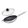 Set Cooking Pan with PFAS-free Ceramic Coating and Glass Cooking Lid 32 Cm