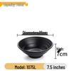 Японская миска для рамена и малатанга Zebian Black Melamine