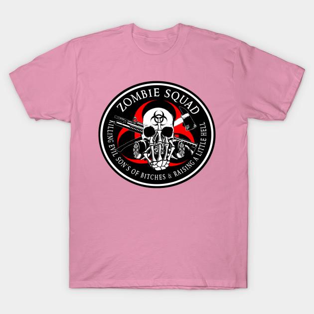 Футболка женская Biohazard Zombie Squad Fuck U Ring Patch Outlined Harajuku Print Kawaii футболка летняя женская футболка с коротким рукавом топ