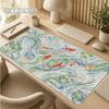 Mouse Pad Green Leaf Koi Aesthetics New Computer Custom Mousepad XXL Mouse Mat Soft Carpet Natural Rubber Mouse Mats
