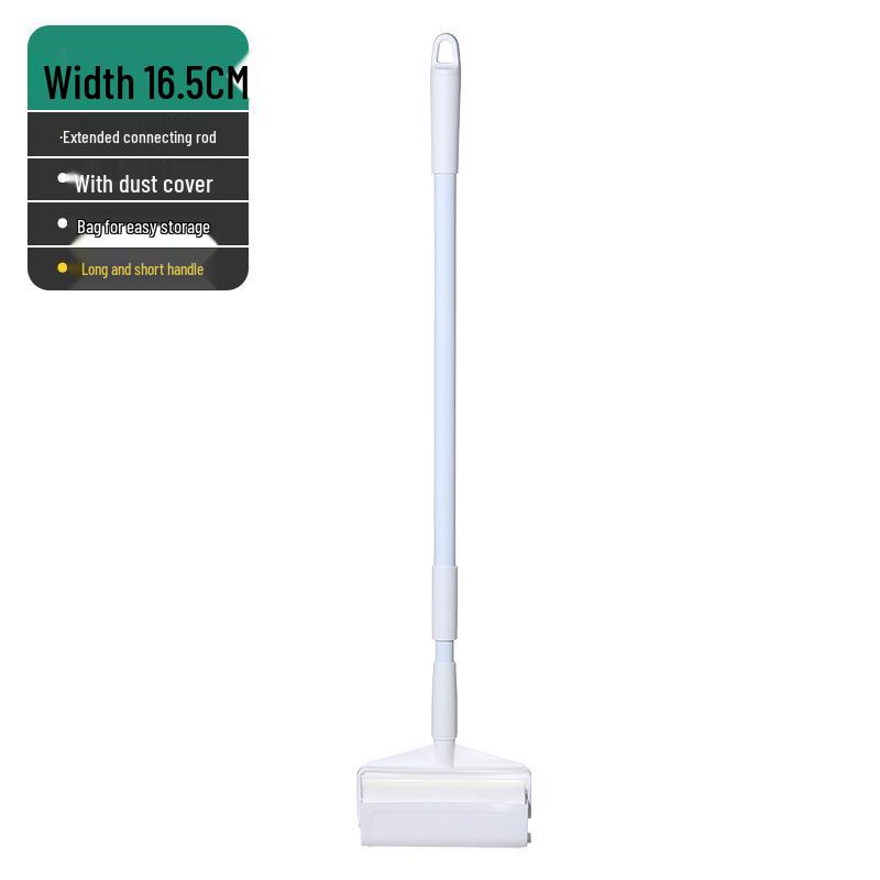 Long-Handled Lint Roller for Hair and Dust Removal on Beds and Floors