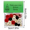 Веселый набор для изготовления пуговичных рождественских украшений, сделай сам, набор для изготовления пуговичных рождественских украшений, набор для изготовления пуговичных рождественских украшений для всех возрастов