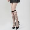 Hot diamond fishing net socks plus diamond black short socks medium tube socks Internet celebrities same size mesh pressure socks white calf socks