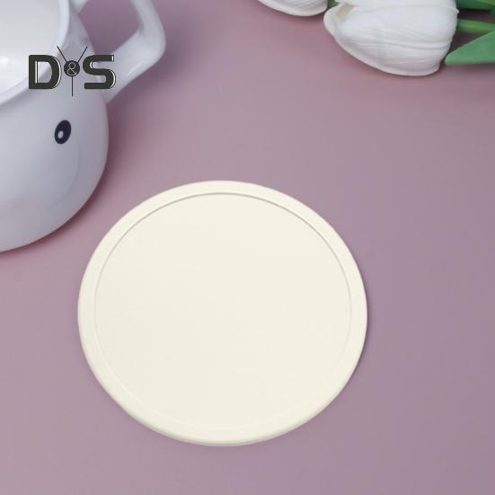 2 шт., 10 см, силиконовая подставка, термостойкая, нескользящая, с приподнятым краем, защита от разливов, столешница, круглая подставка для напитков, кофе, чая, подстаканник, кухонные принадлежности