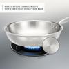 Triply Frying Pan | Induction and Gas Stove Compatible | Three-Layer Durable Construction | Uniform Heating