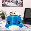 Whale Ice Cream Holder Reusable Pint Sleeve for Ice Cream Soda Beer Cans Holder Comfortable Grip Fun Drink Accessory