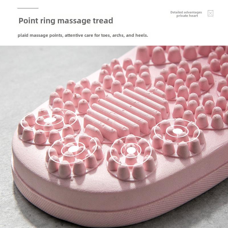 Летние нескользящие массажные сандалии для мужчин и женщин - домашние тапочки для ванной