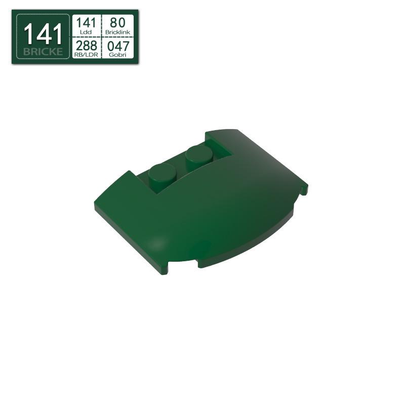 BRICKE BrickGuest 3x4x2/3 Клиновидная пластина - Совместимый строительный блок-аксессуар LEGO 93604