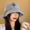 Универсальная джинсовая панама, корейская шляпа для защиты от солнца, модная джинсовая рыболовная шляпа, весна-лето
