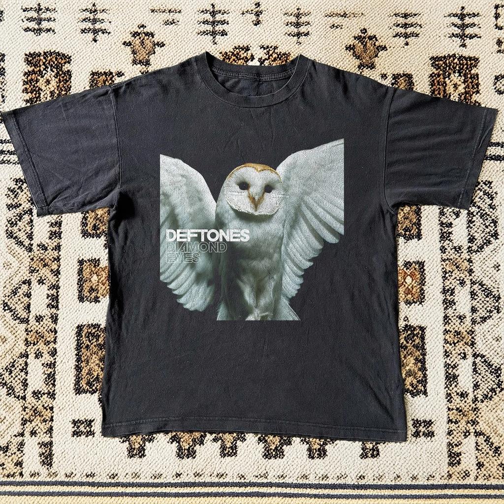 Rare Deftones Diamond Eyes Album Rock Band Black T-shirt