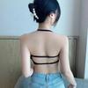 Sexy Large Backless U-shaped Beautiful Back Sling Underwear Women's Thin Section Seamless Small Chest Gathered Strapless Bra