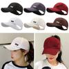 With Ponytail Hole Ponytail Hat Cotton Sun Hat Adjustable Sunshade Baseball Hat  Women