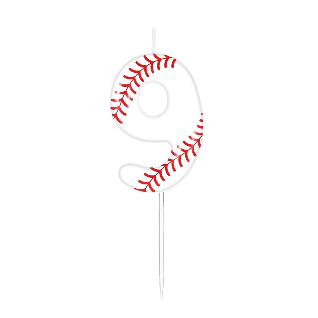 Белые свечи в бейсбольной тематике на день рождения, украшения для торта на день рождения для мальчиков и девочек, товары для тематической вечеринки, подарки.