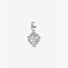 Sparkling Heart Double Dangle Charm 793765C01