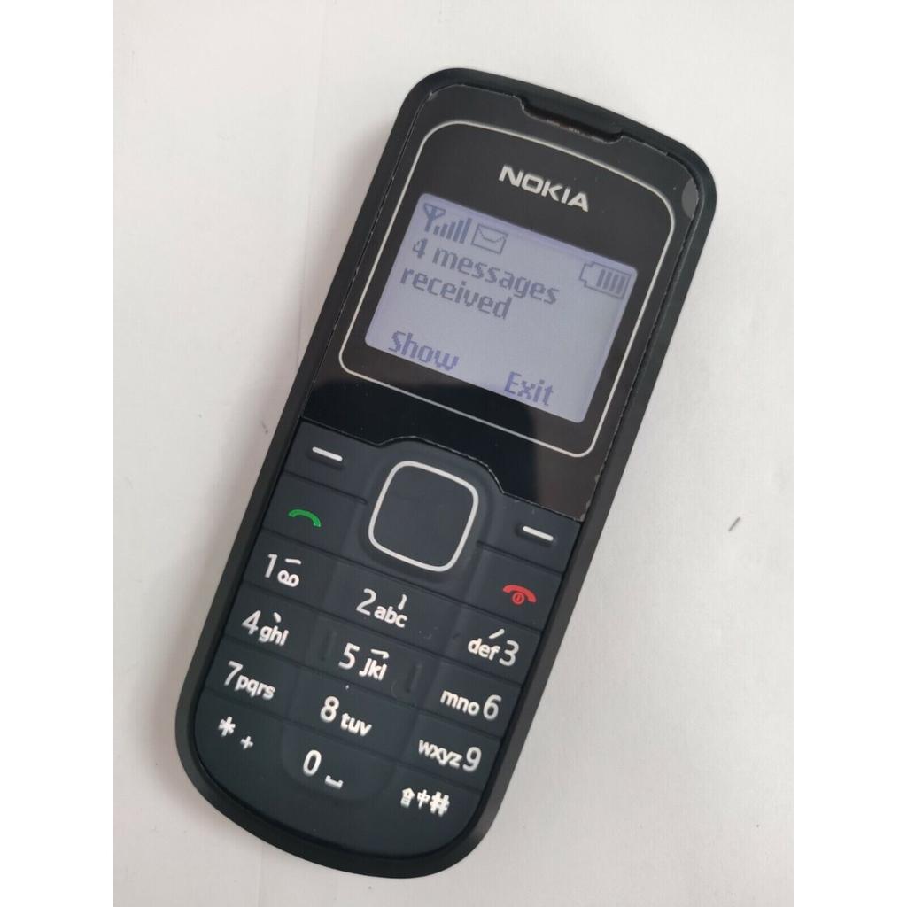 Восстановленный Nokia 1202 Оригинальный Разблокированный 2G GSM 900/1800 Фонарик Клавиатура Мобильный Телефон