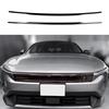 2PCS Carbon Fiber ABS Plastic Hood Grille Front Bumper Mesh Decorative StripTrim For Kia K4 2024-2026 Car Exterior Accessories