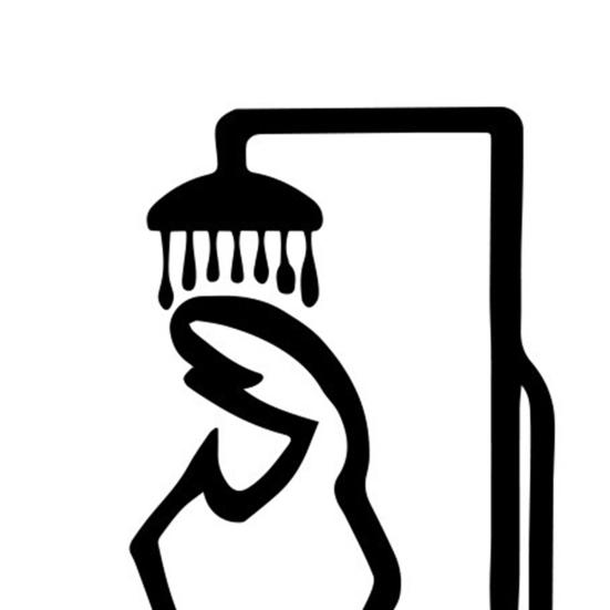 Металлическая табличка для ванной комнаты Черная фигура душа Настенное украшение Минималистичная линия Деревенская дверная табличка Забавный дверной топпер для украшения ванной комнаты