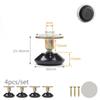 4pcs Screw-in Base Furniture Support Leg Floor Protector Adjustable Feet Leveling Feet  Table Chair