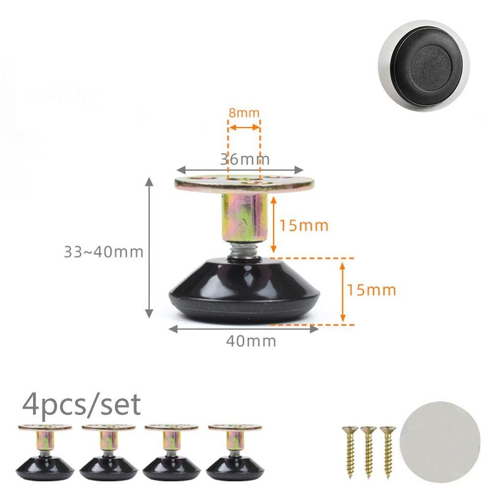 4pcs Screw-in Base Furniture Support Leg Floor Protector Adjustable Feet Leveling Feet Table Chair