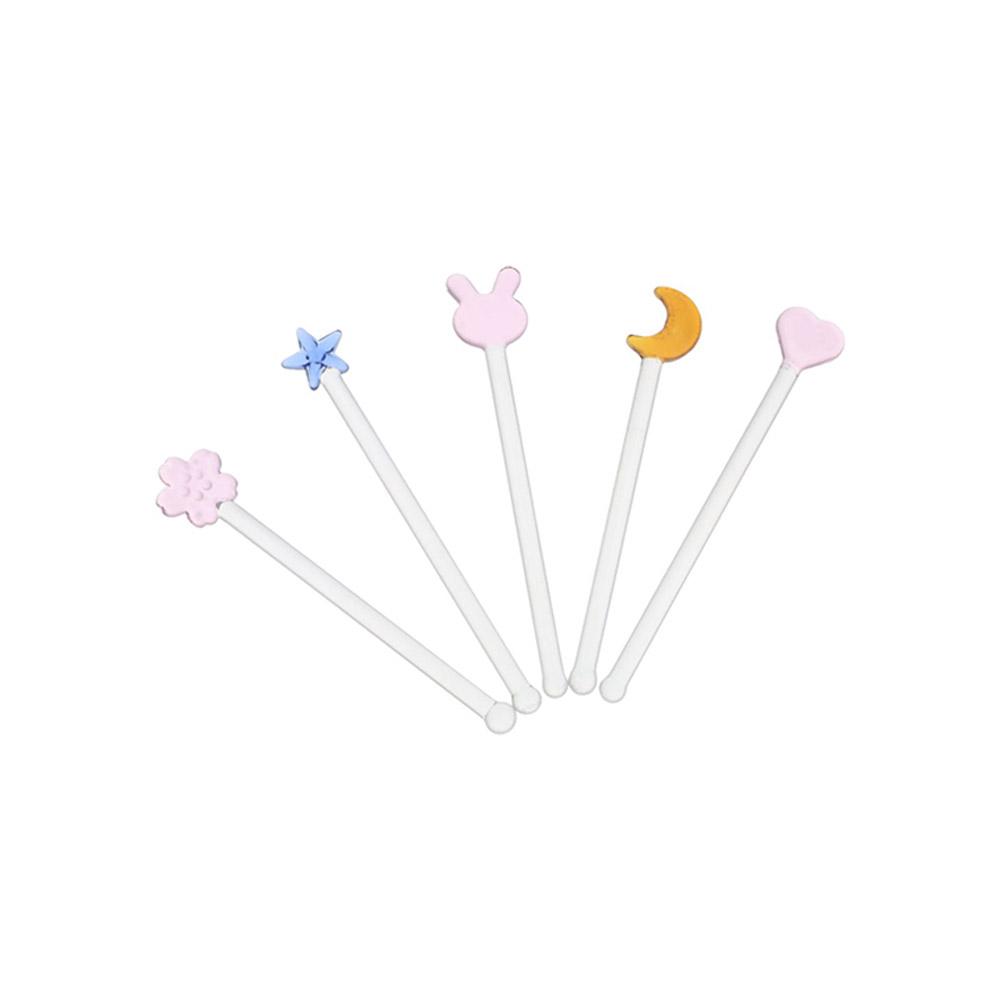 Easy To Use For Family Gatherings High Texture Spoon Stick Stir Bar Swizzle Sticks Dessert Stick