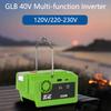 Многофункциональный инвертор 300 Вт для аккумулятора GreenWorks GLB 40 В, адаптер-инвертор, Power Bank 120 В/220-230 В со светодиодной подсветкой