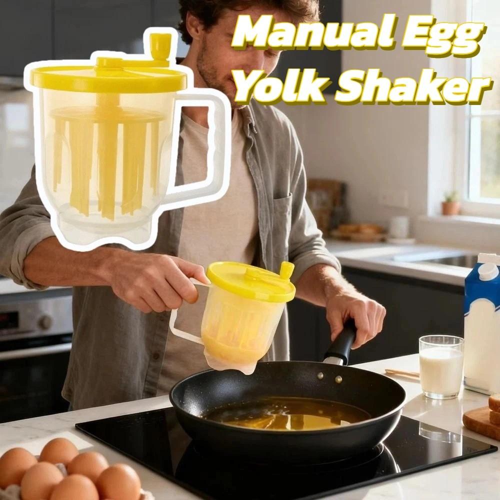 Microwave-Safe Egg Yolk Shake Non-Stick Hand-Cranked Egg Maker  Kitchen Tools