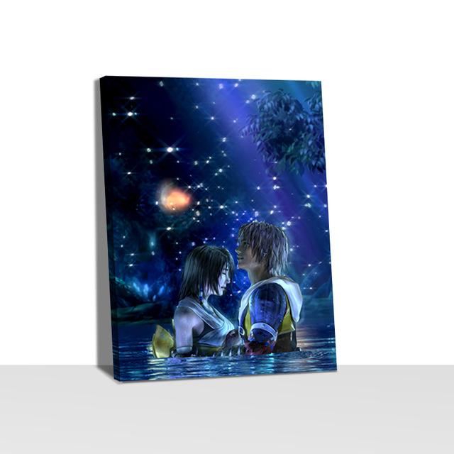 Final Fantasy X Tidus и Yuna художественные картины на холсте для гостиной, принты, постеры, настенное украшение для дома
