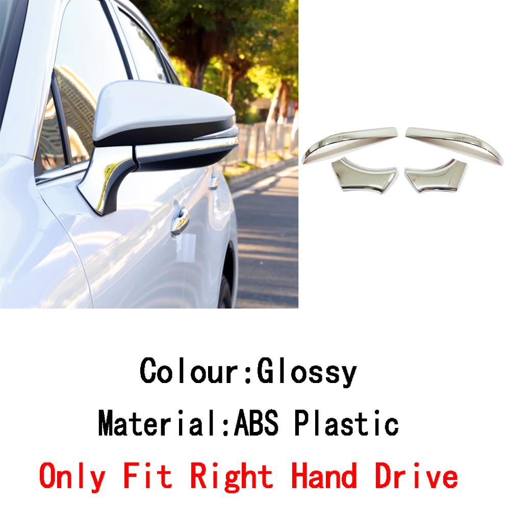 For Toyota Venza/Harrier 2024 ABS/Steel Frame Side Rearview Mirror Strip Cover Trim Sticker Eyebrow Accessories