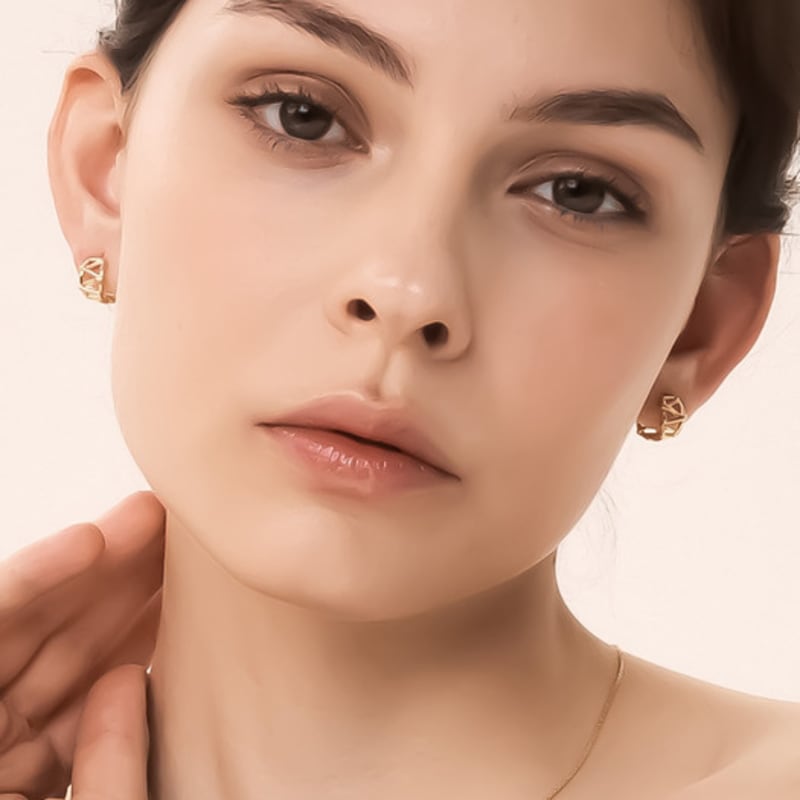 WESTISLAND Bridge One-Touch Earrings YG_WI5122420