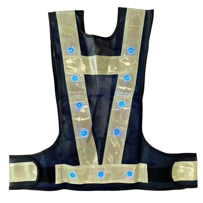 Защитный жилет 3017203 Бесплатно [Mizukei] (со светодиодом) Темно-синий/белый