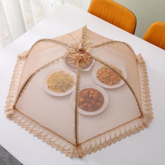 Складная сетчатая крышка для еды, многоразовая, отпугивающая насекомых, защита для еды на открытом воздухе