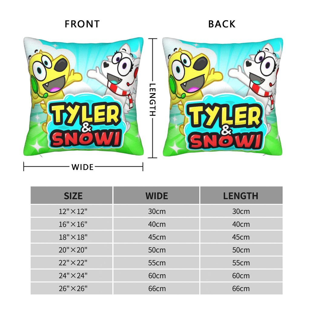 Подушки Tylers And Snowi Игровые Наволочки Продукт Мягкая Подушка Чехол Декор Чехол для Подушки-Пледа Дом Мульти-Размер