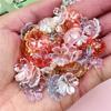 New 100PCS Bracelets Necklace High Quality Loose Beads Fashion For Jewelry Making DIY Galsang Flower Acrylic 14.7mm Earrings
