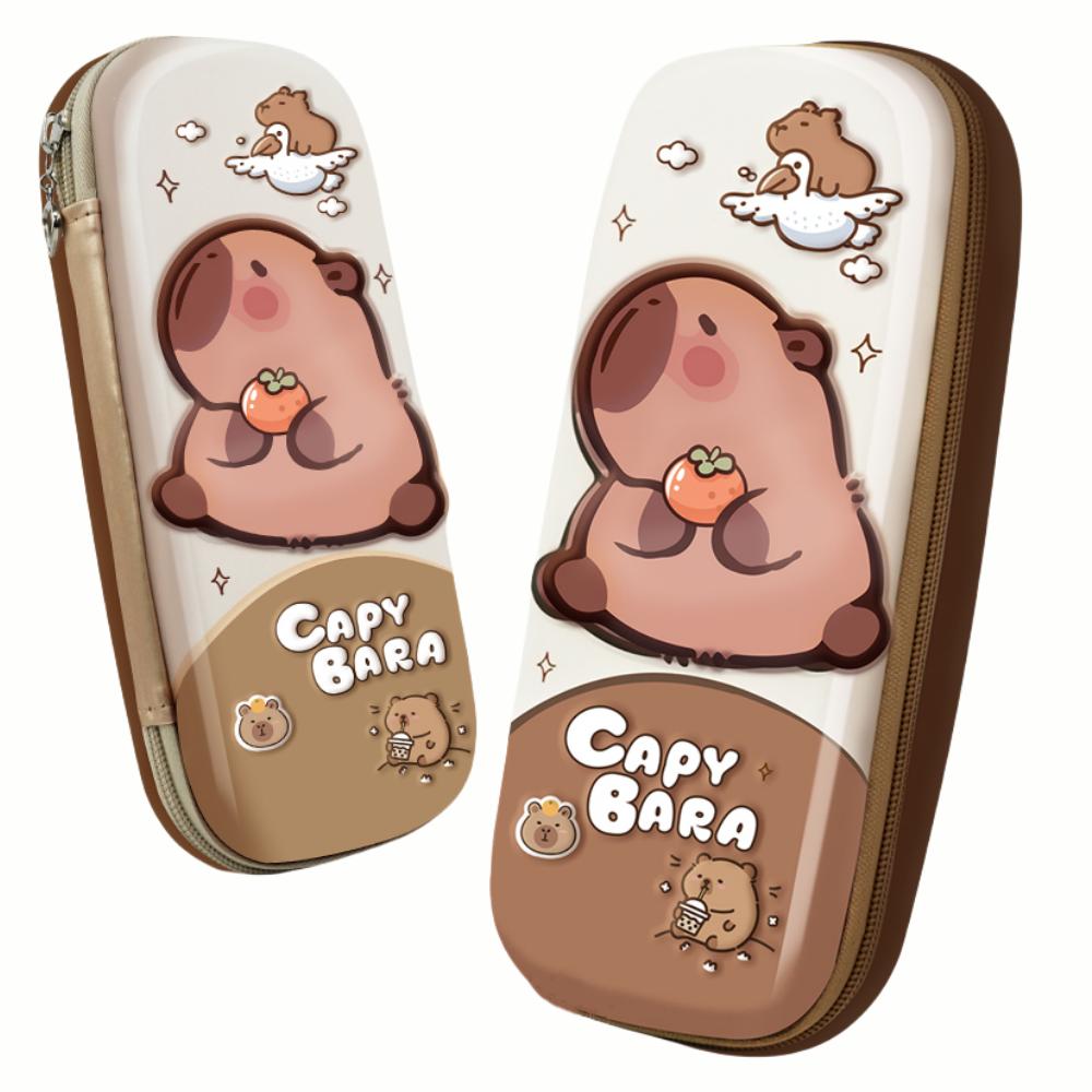 3D стерео милый пенал Capybara устойчив к падениям водонепроницаемый школьный контейнер для хранения школьных принадлежностей жесткий чехол для декомпрессии